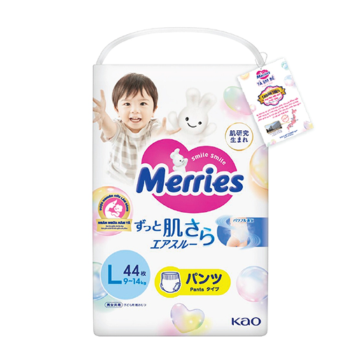 Tã quần Merries size L 44 miếng